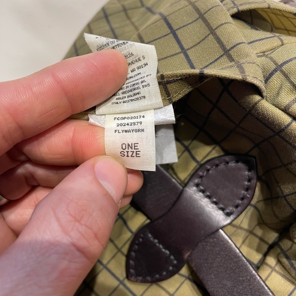 Rare Filson Limited Edition Flyway Green Grid Waxed Tin Cloth Zipper Tote - Picture 16 of 16